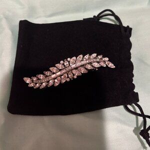 Crystal Leaf Hair Bridal Clip, Wedding Hair Accessory